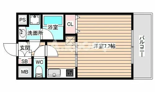 プレジオ福島【3階】の間取り