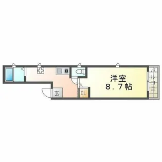 スプレーマム【2階】の間取り