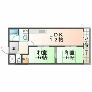 サンライズ南武庫之荘【507号室】の間取り