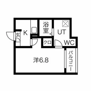 メイクスR道徳公園1【3階】の間取り