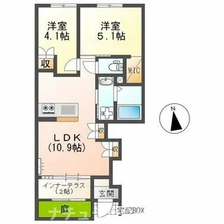 エスベランサⅤ【103号室】の間取り