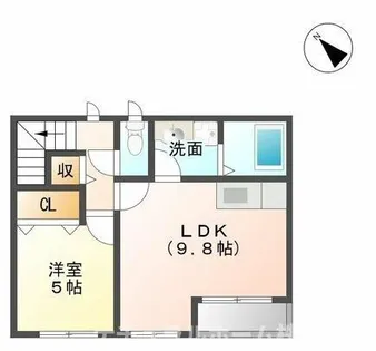 パシフィックパレス向山【205号室】の間取り