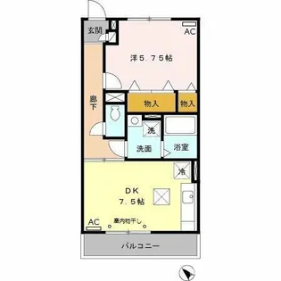 Blanc Village A【1階】の間取り