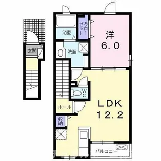 プロムナード牛川通G【2階】の間取り