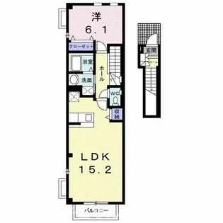 プラタ エムⅠ【2階】の間取り