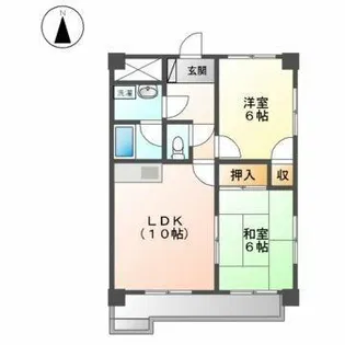 メゾン憧旛【4階】の間取り