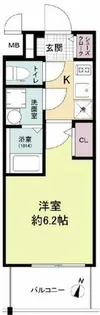 エスリードレジデンス大阪福島シティウエスト【9階】の間取り