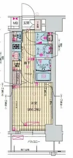 プレサンス扇町駅前【10階】の間取り