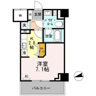 プレコート上鳥羽【3階】の間取り