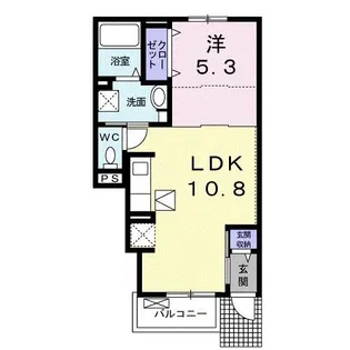 ルミナ手柄Ⅰ【1階】の間取り