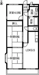 シャレール【202号室】の間取り