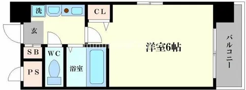 ラナップスクエア上本町【706号室】の間取り