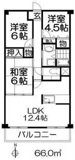 プレミール津田【3階】の間取り