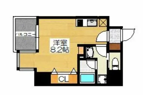 サンネクテール天満橋【6階】の間取り