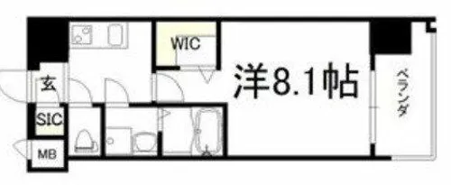 レジュールアッシュ桜宮エクシード【2階】の間取り