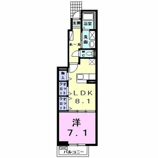 カーサ リーヴァ【1階】の間取り