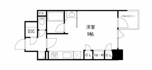 KDX堺筋本町レジデンス【5階】の間取り