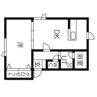ランドマーク平岸 A【1階】の間取り