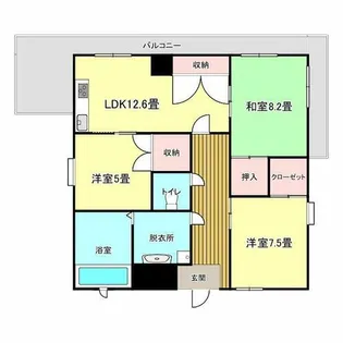 辰巳町セピア館【601号室】の間取り