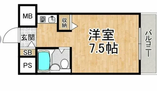 パープルマンションⅢ【2階】の間取り
