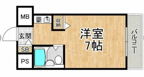 パープルマンションⅢ【3階】の間取り
