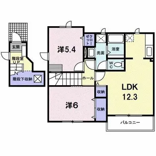 サンリットNIINOMI【2階】の間取り