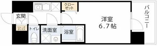 CREST TAPP野田【7階】の間取り