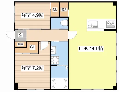 MAISON de GRACE【302号室】の間取り