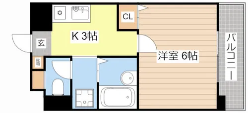 ハイツエクセルⅦ番館【506号室】の間取り