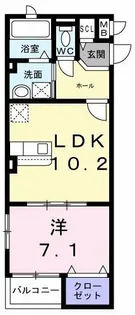 ヴェルナール赤羽【2階】の間取り