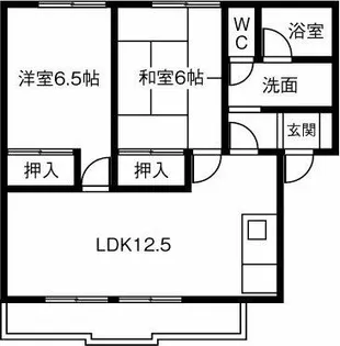 サニーヒルズ鳴丘B棟【202号室】の間取り