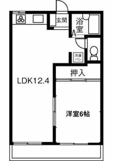 ライトハイツH棟【101号室】の間取り