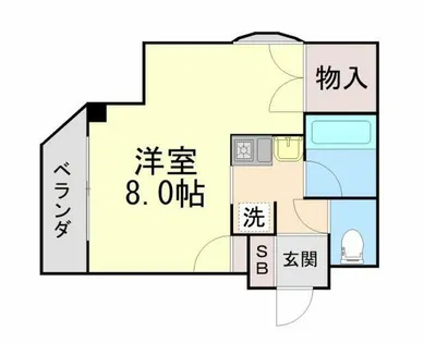 ハイム アンゲネーム【103号室】の間取り
