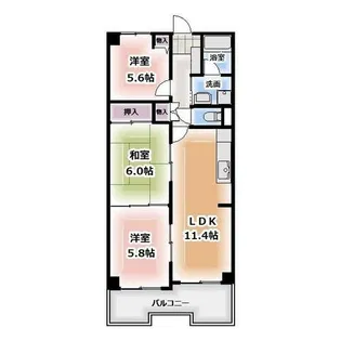 ハイツルミエール【4階】の間取り