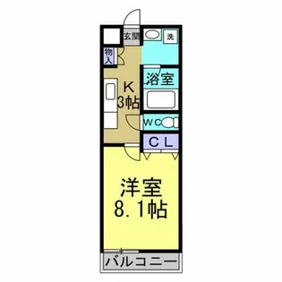 メイプル陶郷【1階】の間取り
