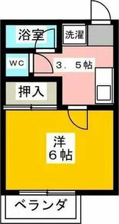 ハイツ藤塚【3階】の間取り