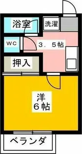 ハイツ藤塚【3階】の間取り
