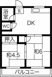 コーポ森【3階】の間取り