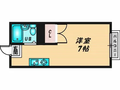 エステートピアナカショク【2階】の間取り