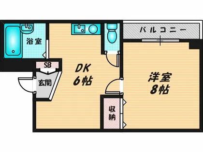 スカイハイツITO【2階】の間取り