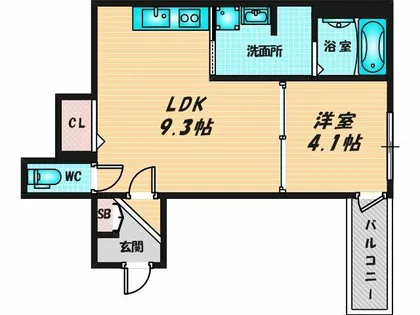 Le Grand Lotus【1階】の間取り