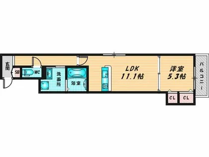 メゾン・ド・プレール【1階】の間取り