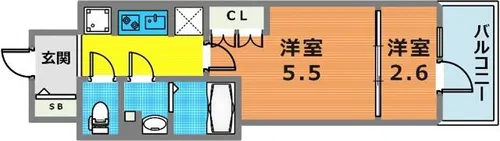 神戸元町Noah【906号室】の間取り