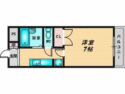 グレイス東洋【4階】の間取り