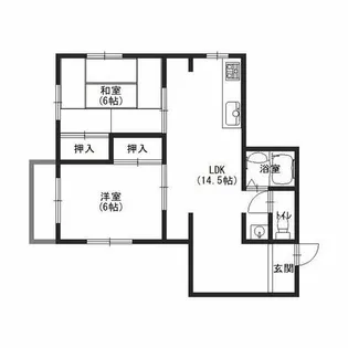 サン&ピース【4階】の間取り