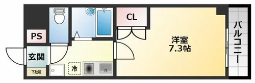 ユニヴェルY・T・K【4階】の間取り