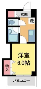フラットコート中島【201号室】の間取り