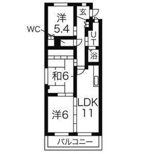 アピタシオン華【305号室】の間取り