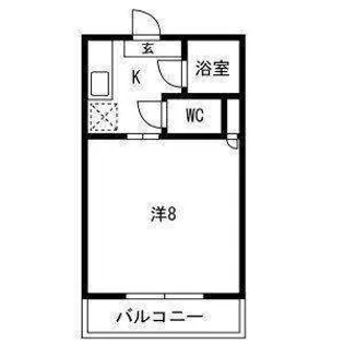 ハイツ畑中【2-11号室】の間取り