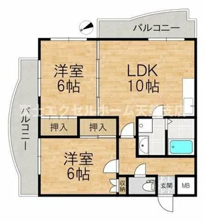 パシフィック天美第20ビル【210号室】の間取り